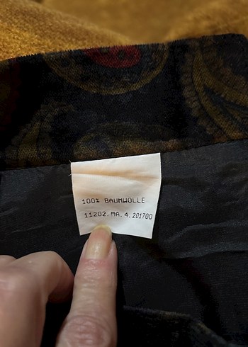 Kadife desenli etek - Görsel 8