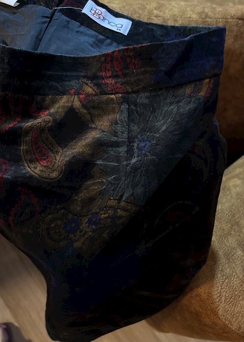 Kadife desenli etek - Görsel 10