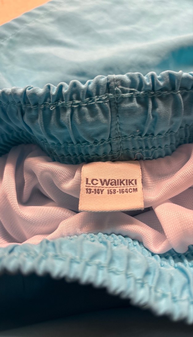 Mavi Midi Erkek Yüzme Şortu - Görsel 5