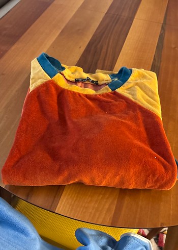 Çok Renkli kadife kazak - Görsel 4