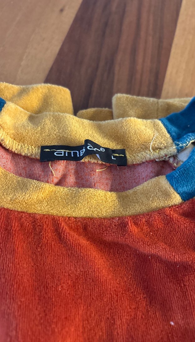 Çok Renkli kadife kazak - Görsel 3