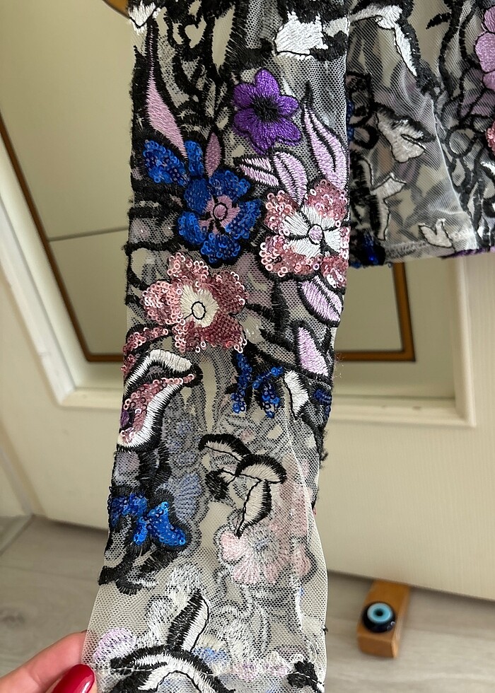 Bluz renkli desenli - Görsel 3