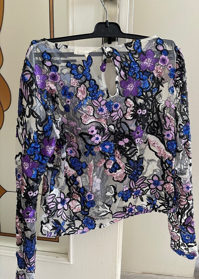 Bluz renkli desenli - Görsel 4