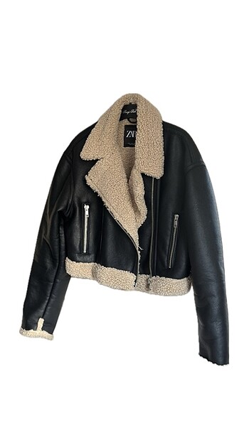 Zara Zara Deri Ceket Biker Ceket