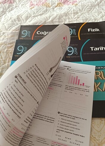 5 tane 9. Sınıf test kitabı