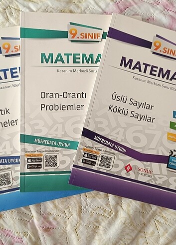 9. Sınıf matematik test kitapları