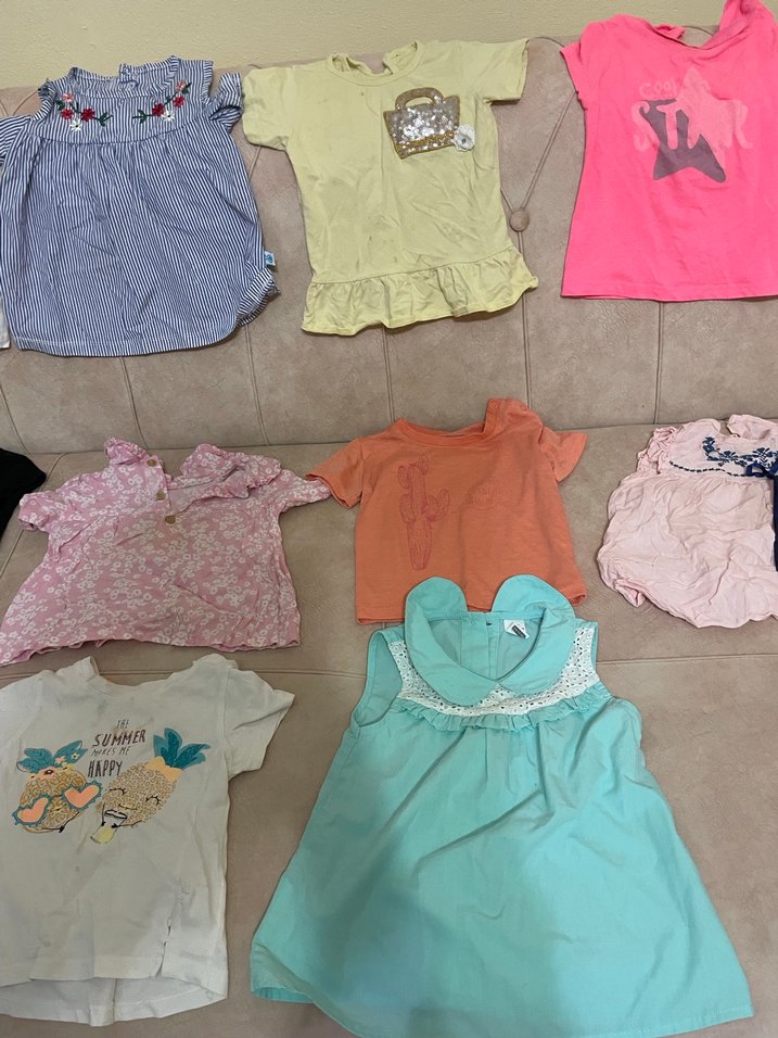 Kız Çocuk Pembe Fırfırlı Kısa Kollu Tişört - Görsel 2