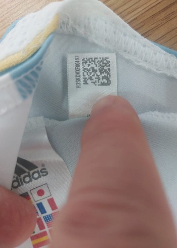 xl Beden beyaz Renk Erkek Mavi Beyaz Çizgili Kısa Kollu Forma
