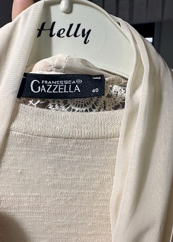 Krem rengi Uzun Beyaz Bohem Kadın ikili takım - Görsel 5