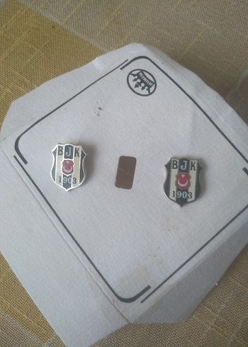 Diğer BJK Logolu Gri Vintage Kol Düğmeleri