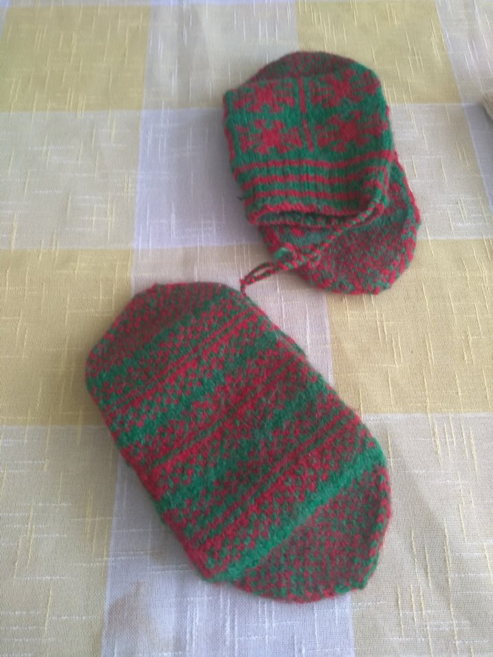 Renkli Nakışlı Kız Eldiveni - Görsel 2