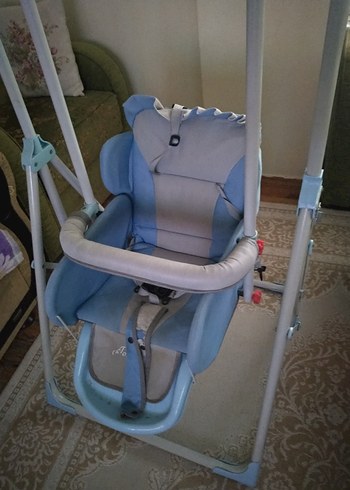 Pastel Mavi Bebek Mama Sandalyesi - Görsel 3