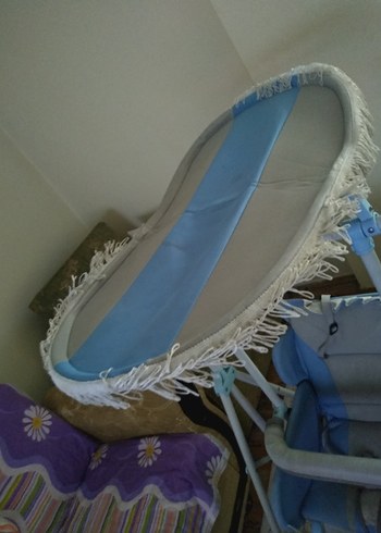 Pastel Mavi Bebek Mama Sandalyesi - Görsel 2