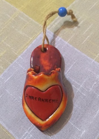 Parlak Turuncu Desenli Fırın Eldiveni - Görsel 2