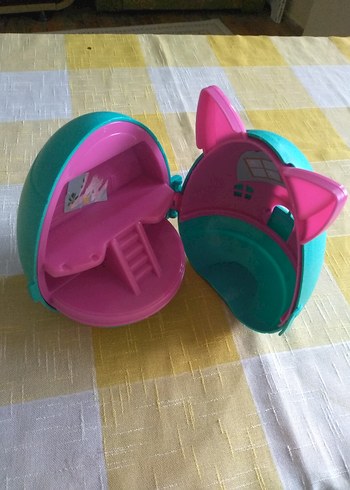 Pembe Kulaklı Mini Oyun Evi Oyuncak - Görsel 2