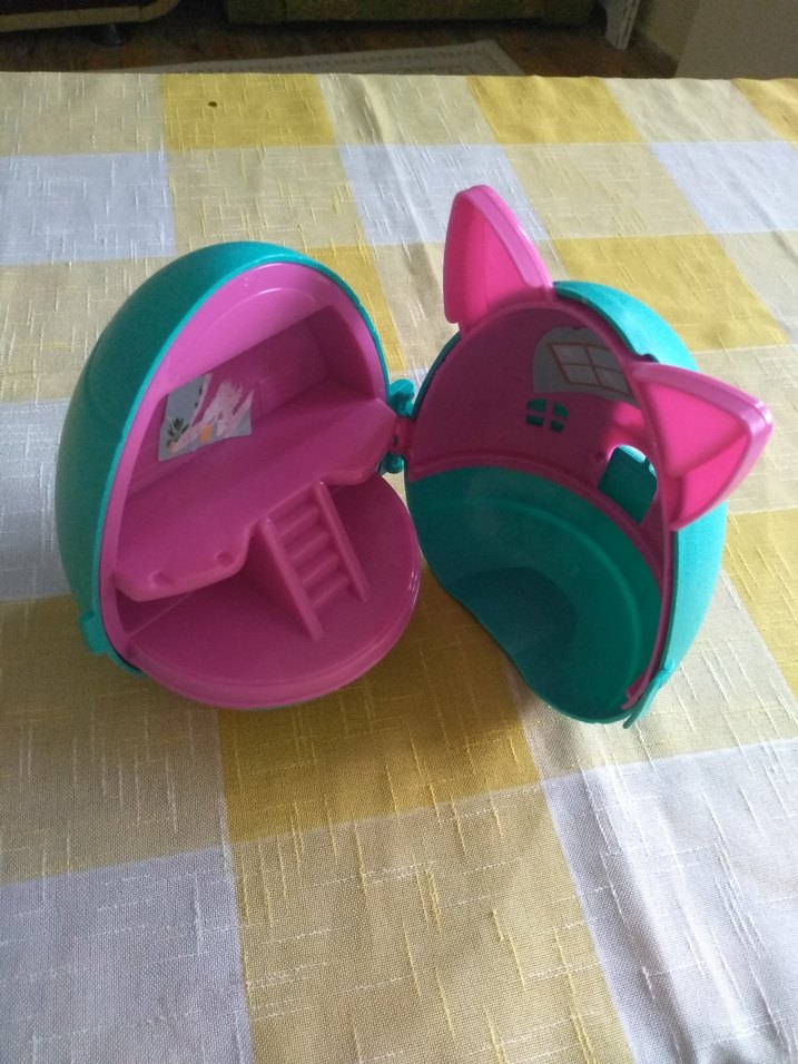 Pembe Kulaklı Mini Oyun Evi Oyuncak - Görsel 2