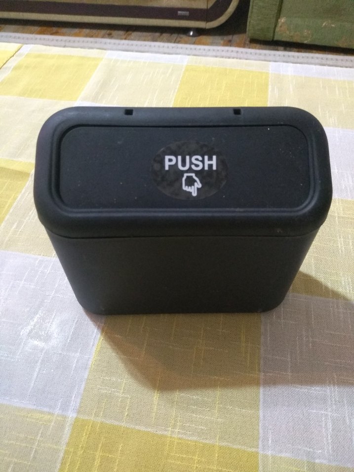 Portatif Araç İçi Çöp Kutusu Siyah - Görsel 2