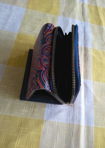 Renkli Bohem Kadın Cüzdanı Fermuarlı - Görsel 3