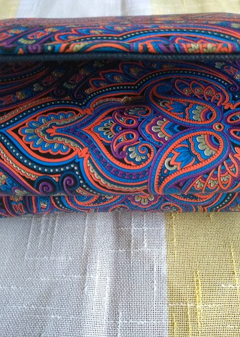 Renkli Bohem Kadın Cüzdanı Fermuarlı - Görsel 2