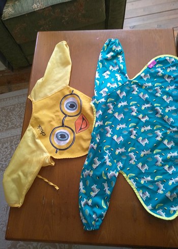 Renkli Baskılı Bebek Önlüğü - Görsel 3