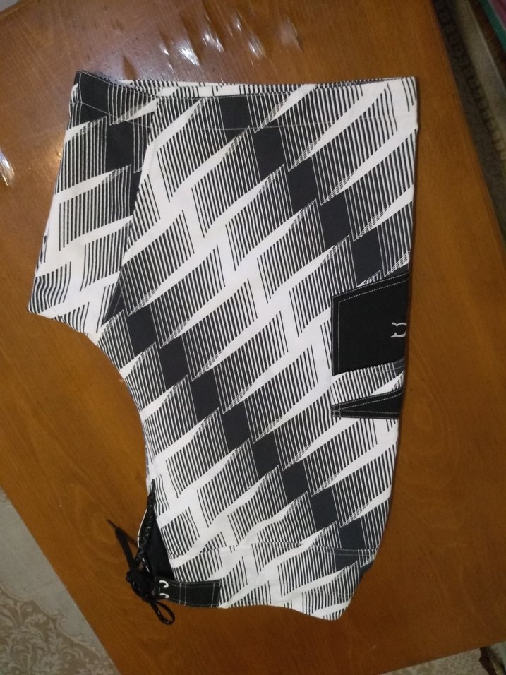 Gri Desenli Mini Erkek Şort - Görsel 2