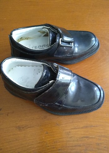 Parlak Siyah Tokalı Çocuk Özel Ayakkabı - Görsel 2