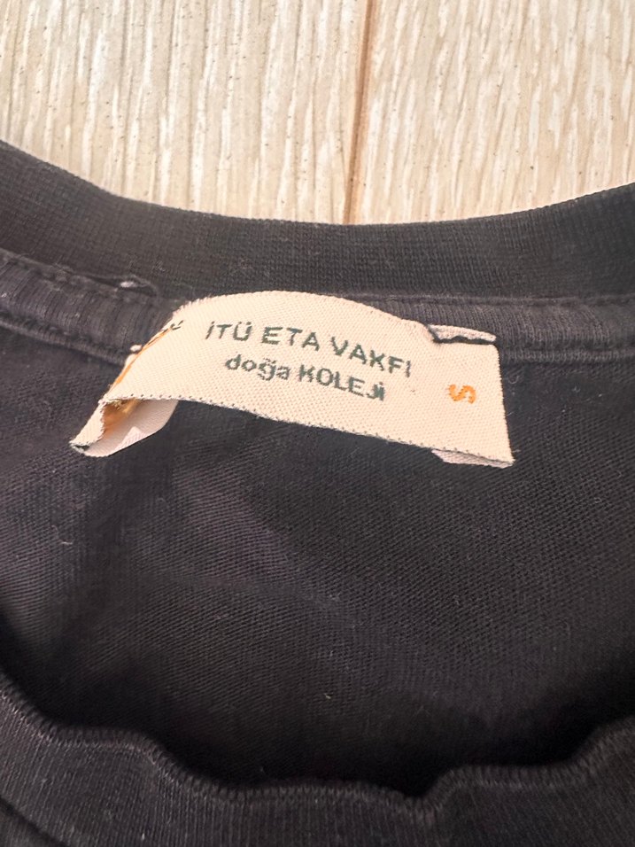 Doğa koleji Siyah Baskılı Pamuklu Erkek Tişört S beden - Görsel 2