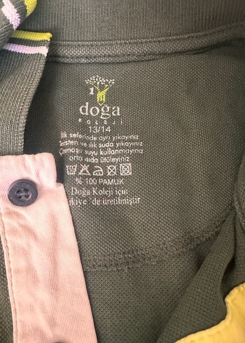 Doğa koleji Düğmeli Yeşil Erkek Polo Tişört 13-14 yaş - Görsel 3