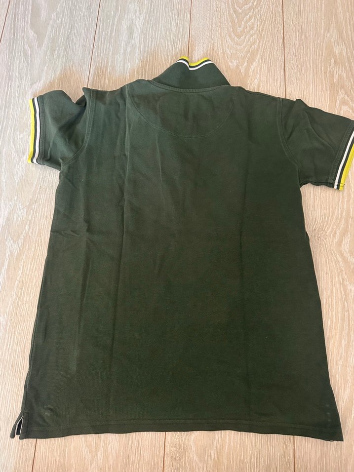 Doğa koleji Düğmeli Yeşil Erkek Polo Tişört 13-14 yaş - Görsel 4