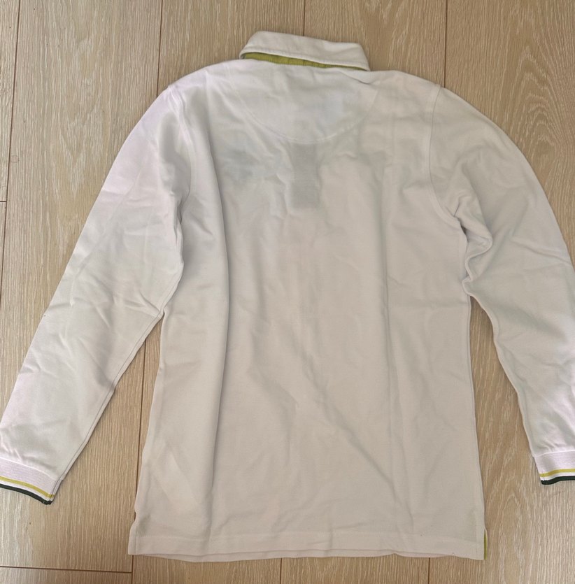 Doğa koleji Beyaz Uzun Kollu Polo Tişört - Görsel 3