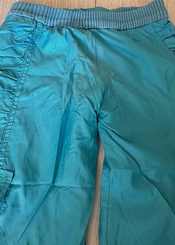 Turkuaz Kapüşonlu Fermuarlı Çocuk Ceketi ve pantolonu - Görsel 5