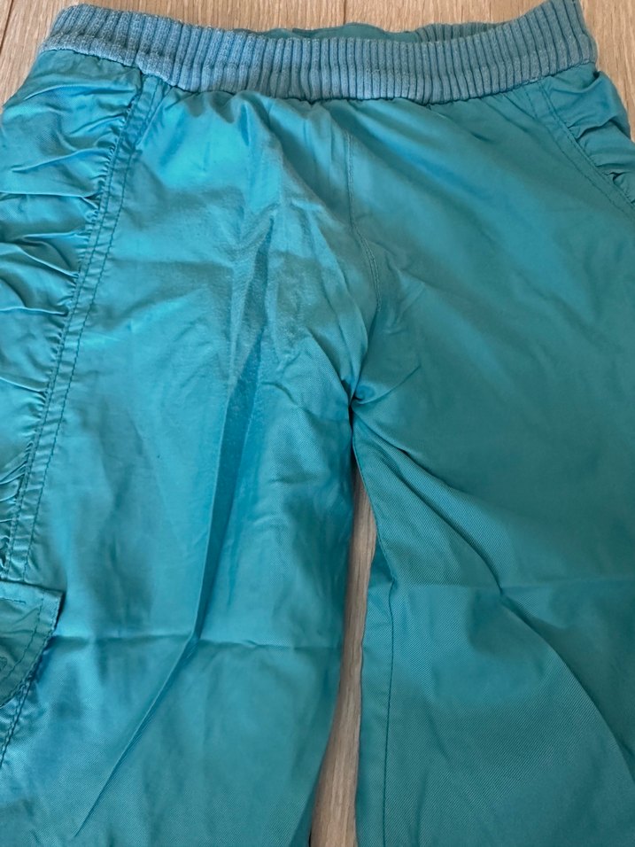 Turkuaz Kapüşonlu Fermuarlı Çocuk Ceketi ve pantolonu - Görsel 5