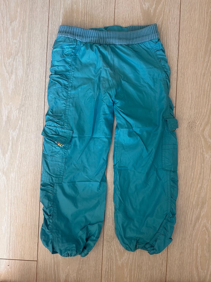 Turkuaz Kapüşonlu Fermuarlı Çocuk Ceketi ve pantolonu - Görsel 4