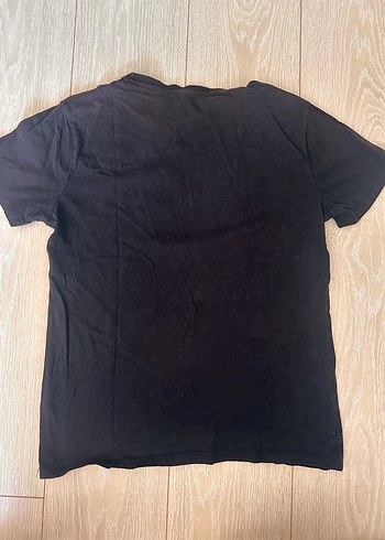 Doğa koleji Çocuk Siyah Baskılı Pamuklu Tişört - Görsel 4