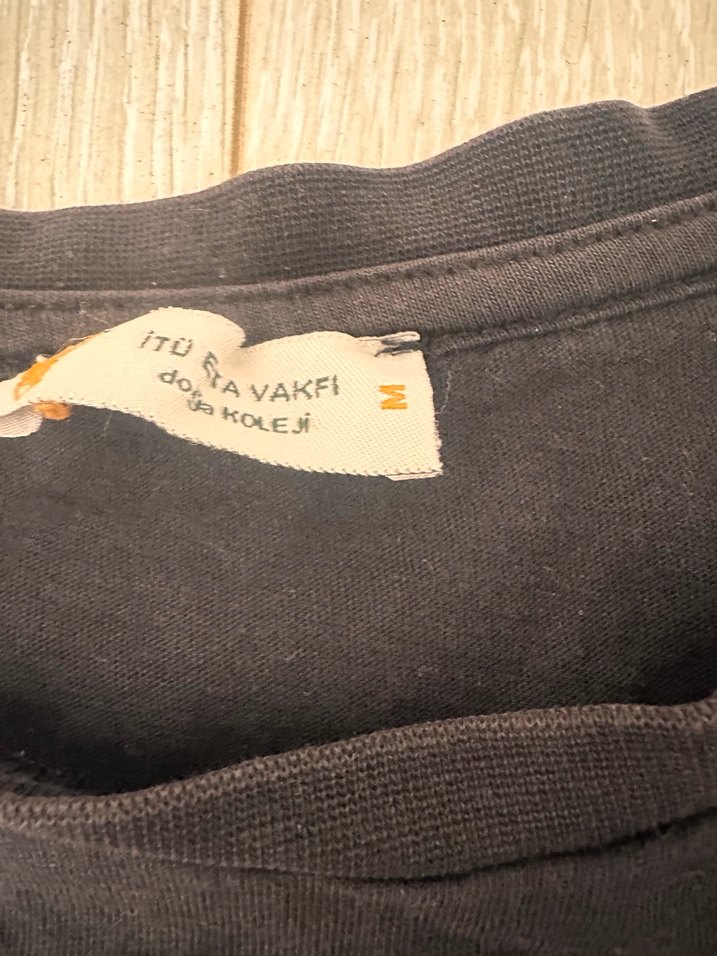 Doğa koleji Çocuk Siyah Baskılı Pamuklu Tişört - Görsel 3