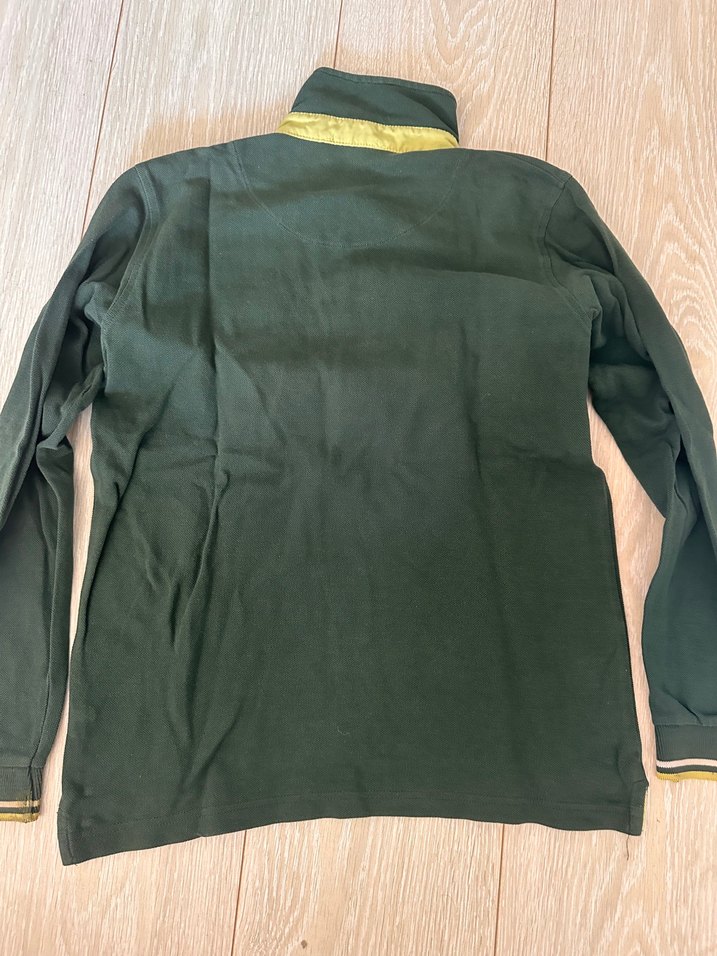 Doğa koleji 13-14 yaşErkek Uzun Kollu Yeşil Polo Tişört - Görsel 3