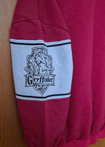 Kırmızı Harry Potter Baskılı Kadın Sweatshirt - Görsel 4