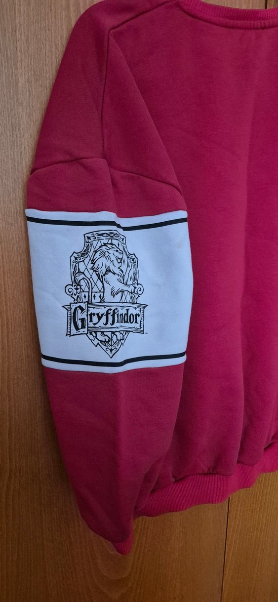Kırmızı Harry Potter Baskılı Kadın Sweatshirt - Görsel 4