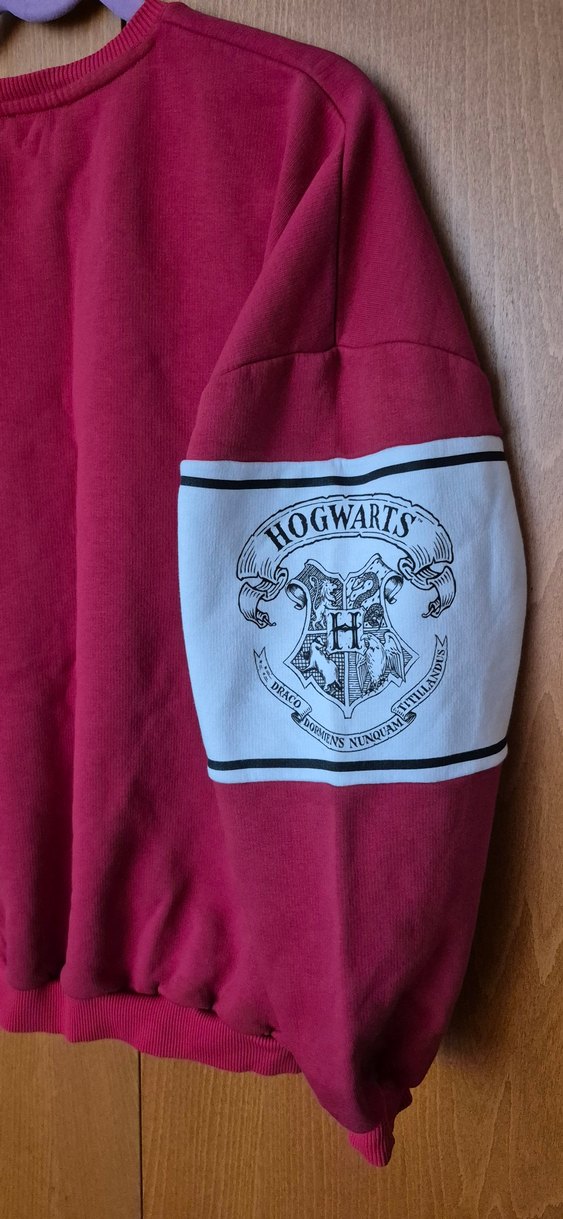 Kırmızı Harry Potter Baskılı Kadın Sweatshirt - Görsel 5