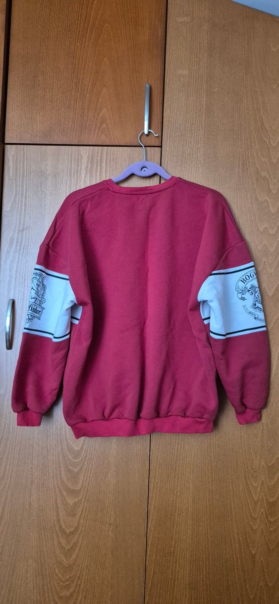 Kırmızı Harry Potter Baskılı Kadın Sweatshirt - Görsel 2