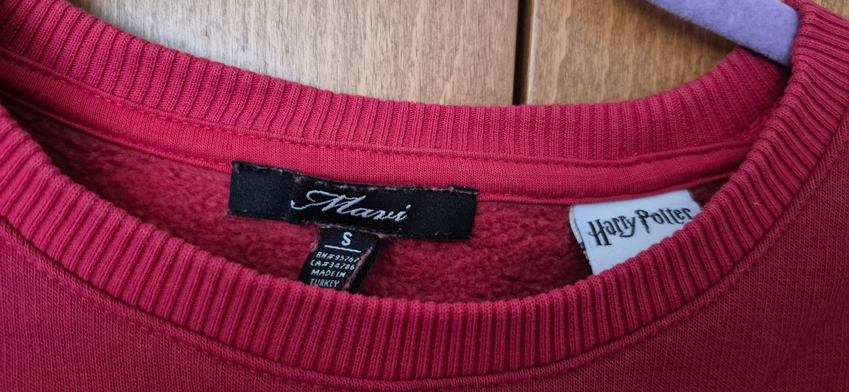 Kırmızı Harry Potter Baskılı Kadın Sweatshirt - Görsel 3