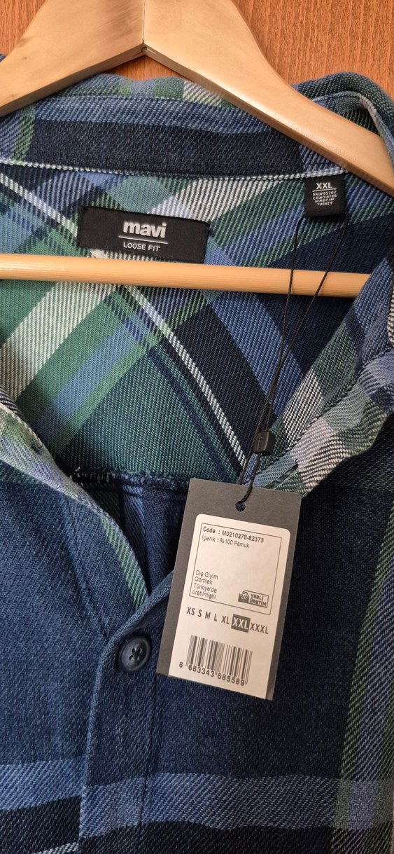 Erkek Mavi Oduncu Uzun Kollu Gömlek - Görsel 2