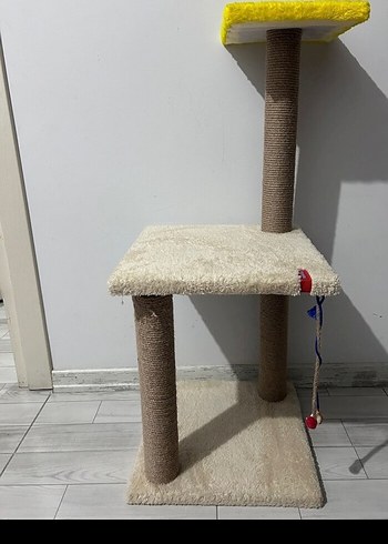 Beyaz ve Gri Kedi Tırmalama Tahtası - Görsel 3