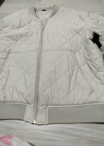 Gri erkek Midi Mont Rahat Kesim - Görsel 5