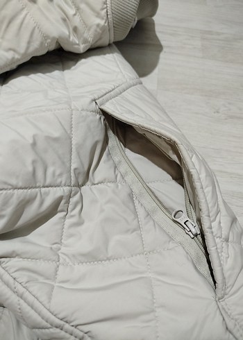 Gri erkek Midi Mont Rahat Kesim - Görsel 8