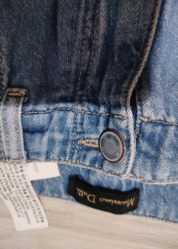 Kadın Mavi Bol Kesim Midi Kot Pantolon - Görsel 6