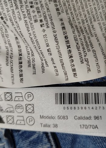 Kadın Mavi Bol Kesim Midi Kot Pantolon - Görsel 5