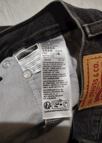 Gri Midi Boy Salaş Kadın Kot Pantolon - Görsel 5