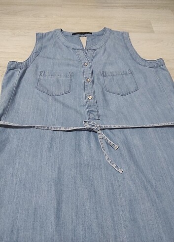 Mavi Jeans Orijinal bayan mavi Gold marka kot elbise çok temiz ve bir kere