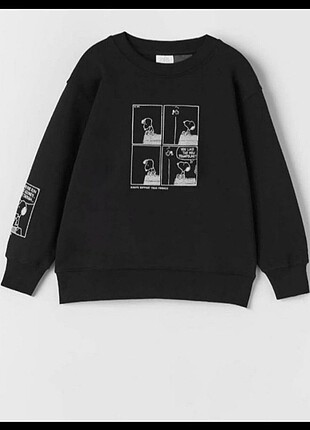 Zara siyah sweat 